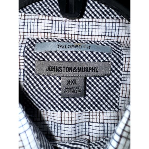 Johnston & Murphy Tailored Fit Button Up Shirt Men’s XXL - Picture 3 of 7